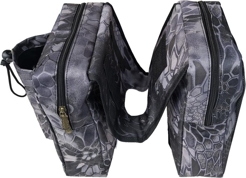 Vanlison ATV Tank Bag Saddle Bag Waterproof Motorcycle Bag Compatible with Snowmobile Sportsman Scrambler FourTrax Grizzly UTV Hanging Storage Bag Phython - Image 4